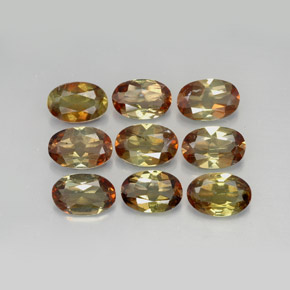 3.35 ct Multicolor Andalusite Stone, Natural Andalusite in Oval Facet Shape for Sale