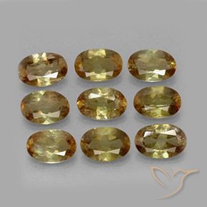 3.64 ctw Multicolor Andalusite Stones, Natural Andalusite in Oval Facet Shape for Sale