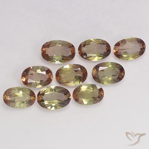 3.00 ctw Multicolor Andalusite Stones, Natural Andalusite in Oval Facet Shape for Sale