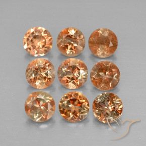 2.34 ctw Multicolor Andalusite Stones, Natural Andalusite in Round Facet Shape for Sale