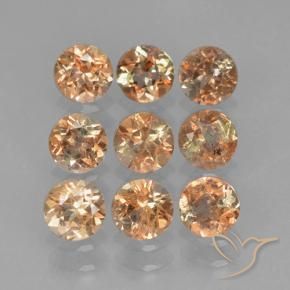 2.41 ctw Multicolor Andalusite Stones, Natural Andalusite in Round Facet Shape for Sale