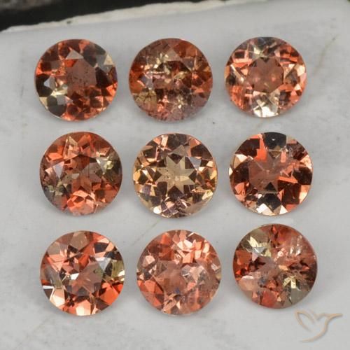 2.35 ctw Multicolor Andalusite Stones, Natural Andalusite in Round Facet Shape for Sale