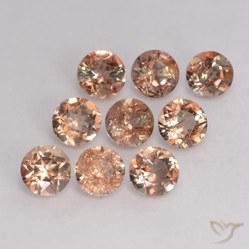 2.37 ctw Multicolor Andalusite Stones, Natural Andalusite in Round Facet Shape for Sale