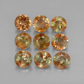 2.33 ctw Multicolor Andalusite Stones, Natural Andalusite in Round Facet Shape for Sale