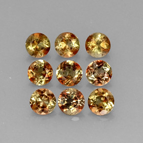 2.35 ct Multicolor Andalusite Gemstone, Andalusite Gem in Round Facet Shape for Sale.