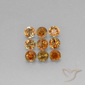 2.32 ctw Multicolor Andalusite Stones, Natural Andalusite in Round Facet Shape for Sale