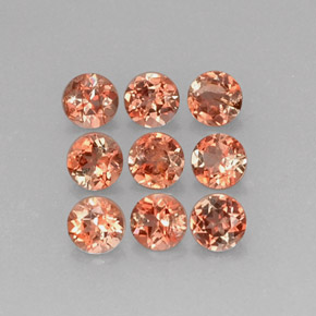 2.38 ct Pink Andalusite Gemstone, Andalusite Gem in Round Facet Shape for Sale.