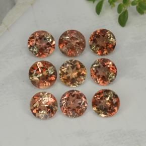 2.39 ctw Multicolor Andalusite Gemstones, Andalusite Gems in Round Facet Shape for Sale.