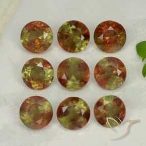 2.24 ctw Multicolor Andalusite Stones, Natural Andalusite in Round Facet Shape for Sale