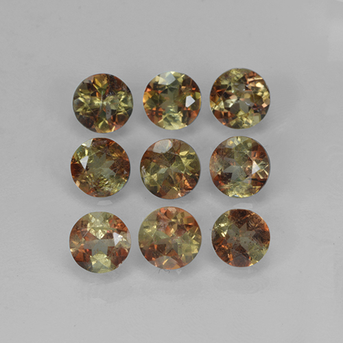 Multicolore Andalusite Gem - 0.3ct Sfaccettatura rotonda (ID: 222706)