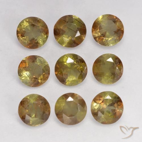 2.19ctw Natural Multicolor Andalusite, Round, VS