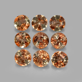 2.19 ctw Multicolor Andalusite Stones, Natural Andalusite in Round Facet Shape for Sale