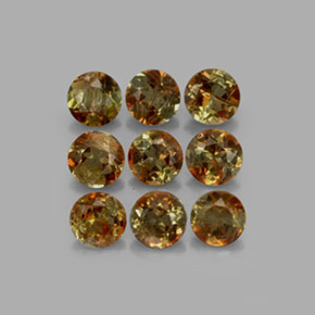 2.21 ct Multicolor Andalusite Gemstone, Andalusite Gem in Round Facet Shape for Sale.
