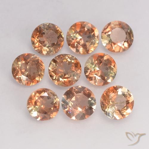 2.20 ctw Multicolor Andalusite Stones, Natural Andalusite in Round Facet Shape for Sale