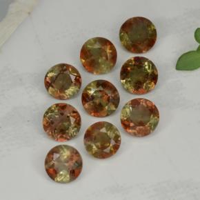 2.16 ctw Pink Andalusite Gemstones, Andalusite Gems in Round Facet Shape for Sale.