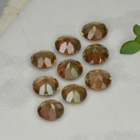 Andalusite Gemstones in 4.1 mm Size for Sale, Andalusite Stones in Green Peach Color