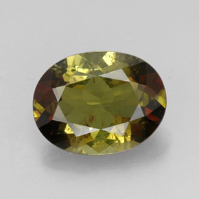 1.64 ct Multicolor Andalusite Gemstone, Andalusite Gem in Oval Facet Shape for Sale.