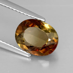 1.83 ct Multicolor Andalusite Stone, Natural Andalusite in Oval Facet Shape for Sale