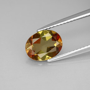 1.61 ct Multicolor Andalusite Gemstone, Andalusite Gem in Oval Facet Shape for Sale.