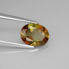 1.61 ct Multicolor Andalusite Stone, Natural Andalusite in Oval Facet Shape for Sale