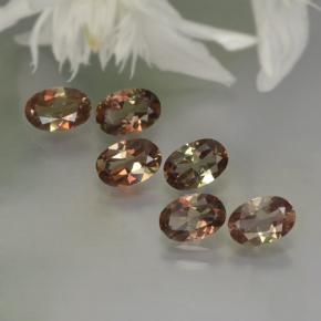 2.47 ctw Multicolor Andalusite Gemstones, Andalusite Gems in Oval Facet Shape for Sale.