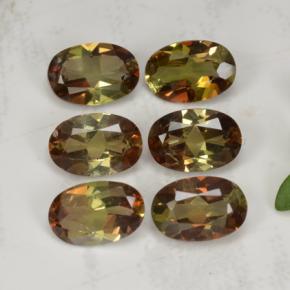 2.49 ctw Multicolor Andalusite Stones, Natural Andalusite in Oval Facet Shape for Sale