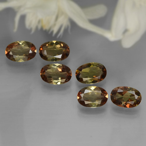 Mehrfarbig Andalusit Edelstein - 0.4ct Oval facettiert (ID: 245388)