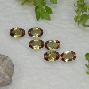 2.54 ctw Multicolor Andalusite Stones, Natural Andalusite in Oval Facet Shape for Sale