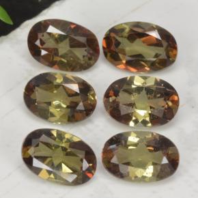 2.66 ctw Multicolor Andalusite Stones, Natural Andalusite in Oval Facet Shape for Sale
