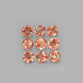 2.25 ctw Multicolor Andalusite Gemstones, Andalusite Gems in Round Facet Shape for Sale.