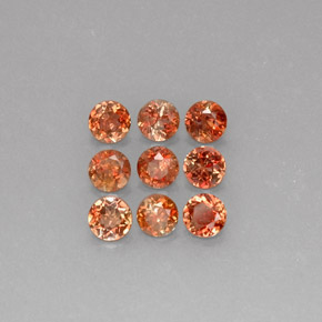 2.28 ctw Multicolor Andalusite Gemstones, Andalusite Gems in Round Facet Shape for Sale.