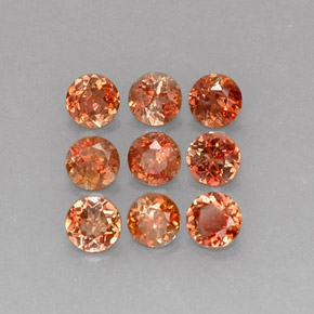 2.28 ctw Multicolor Andalusite Stones, Natural Andalusite in Round Facet Shape for Sale