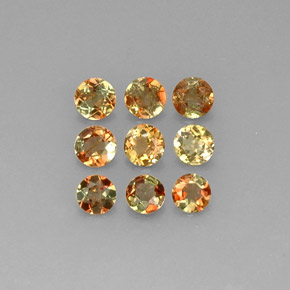 1.86 ct Yellow Andalusite Gemstone, Andalusite Gem in Round Facet Shape for Sale.