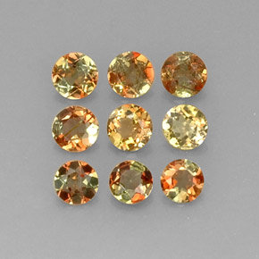 1.86 ct Yellow Andalusite Stone, Natural Andalusite in Round Facet Shape for Sale