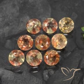 2.18 ctw Multicolor Andalusite Stones, Natural Andalusite in Round Facet Shape for Sale