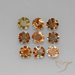 2.06 ctw Multicolor Andalusite Stones, Natural Andalusite in Round Facet Shape for Sale