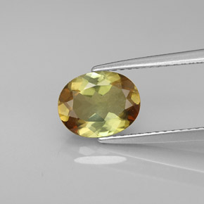 1.63 ct Multicolor Andalusite Gemstone, Andalusite Gem in Oval Facet Shape for Sale.