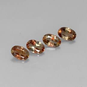 1.69 ctw Multicolor Andalusite Stones, Natural Andalusite in Oval Facet Shape for Sale