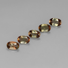 2.20 ctw Multicolor Andalusite Stones, Natural Andalusite in Oval Facet Shape for Sale