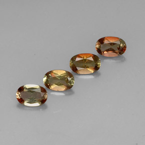 1.80 ctw Multicolor Andalusite Stones, Natural Andalusite in Oval Facet Shape for Sale