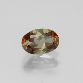 0.44 ct Multicolor Andalusite Stone, Natural Andalusite in Oval Facet Shape for Sale
