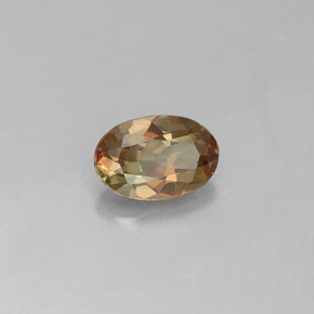 0.45 ct Multicolor Andalusite Stone, Natural Andalusite in Oval Facet Shape for Sale