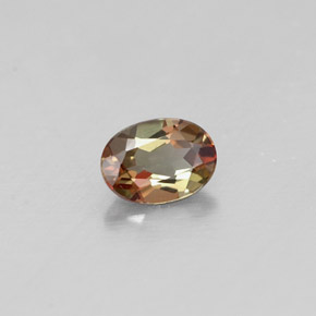 0.32 ct Multicolor Andalusite Stone, Natural Andalusite in Oval Facet Shape for Sale