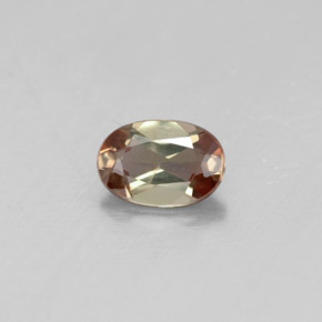 0.40 ct Multicolor Andalusite Stone, Natural Andalusite in Oval Facet Shape for Sale