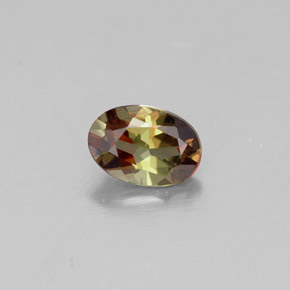 0.41 ct Multicolor Andalusite Gemstone, Andalusite Gem in Oval Facet Shape for Sale.