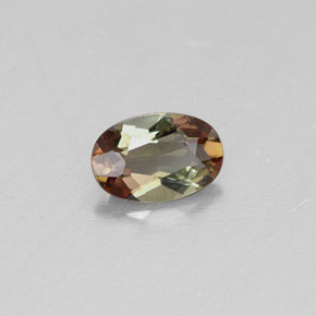 0.43 ct Multicolor Andalusite Stone, Natural Andalusite in Oval Facet Shape for Sale