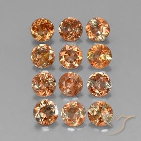 3.07 ctw Multicolor Andalusite Stones, Natural Andalusite in Round Facet Shape for Sale