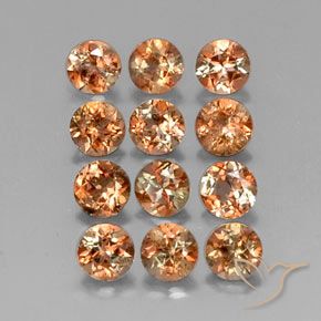 3.30 ctw Multicolor Andalusite Stones, Natural Andalusite in Round Facet Shape for Sale
