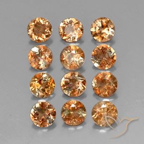 3.09 ctw Multicolor Andalusite Stones, Natural Andalusite in Round Facet Shape for Sale