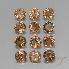 2.93 ctw Multicolor Andalusite Stones, Natural Andalusite in Round Facet Shape for Sale
